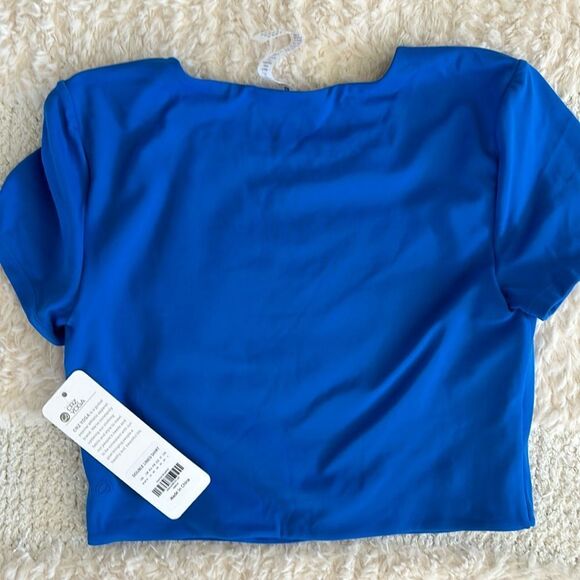 CRZ YOGA Royal Blue Crop Top - Picture 5 of 7